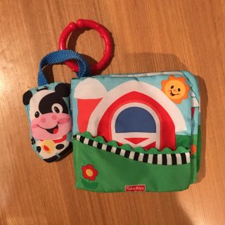 フィッシャープライス(Fisher-Price)のフィッシャープライス めくってモー！おでかけ布えほん(知育玩具)