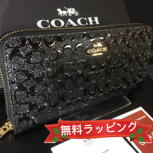 COACH(コーチ)のギフトセット込み❣️限定セール❣️新品コーチ長財布F54805パテントレザー レディースのファッション小物(財布)の商品写真