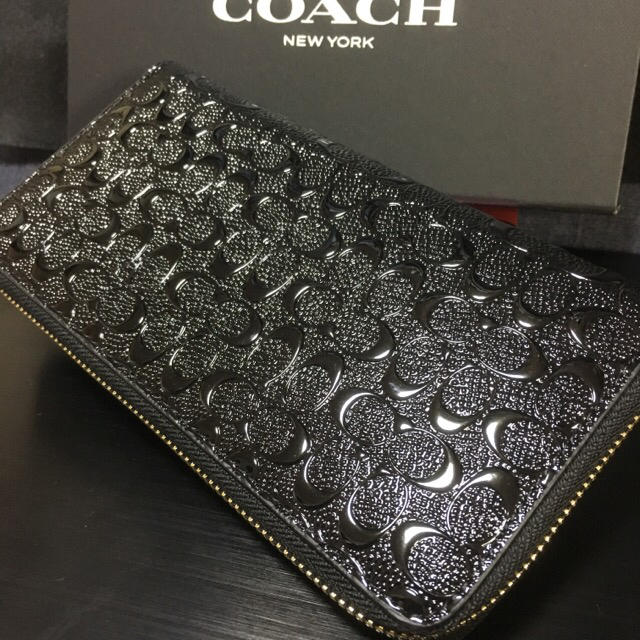 COACH(コーチ)のギフトセット込み❣️限定セール❣️新品コーチ長財布F54805パテントレザー レディースのファッション小物(財布)の商品写真