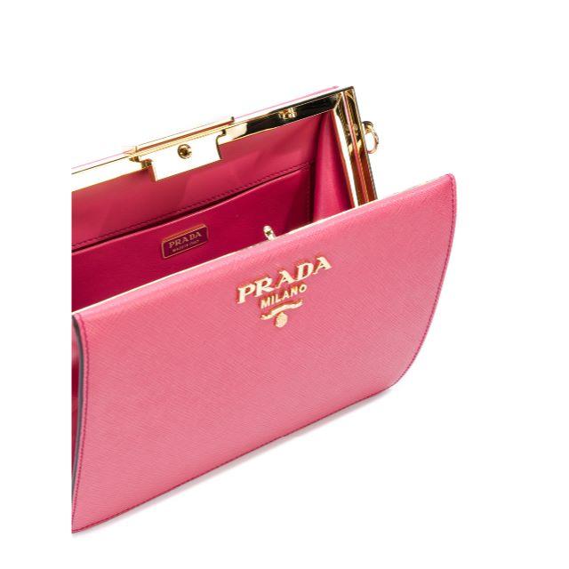 PRADA(プラダ)のプラダ　ライトフレームバッグ　ピンク レディースのバッグ(ショルダーバッグ)の商品写真