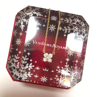 ヴァンドームアオヤマ(Vendome Aoyama)のヴァンドーム青山 フラワー ダイヤモンド K18 ネックレス(ネックレス)
