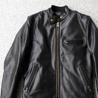 バンソン(VANSON)のVANSON B バンソン  ライダース レザー ジャケット 定価10万円 (ライダースジャケット)