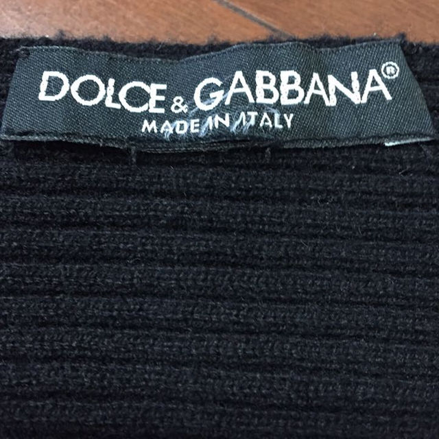 DOLCE&GABBANA(ドルチェアンドガッバーナ)の【新品未使用】ドルガバ マフラー メンズ 黒 メンズのファッション小物(その他)の商品写真