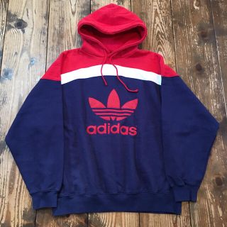 アディダス(adidas)の新品同様 90's adidas オーバーサイズ スウェットフーディ(パーカー)