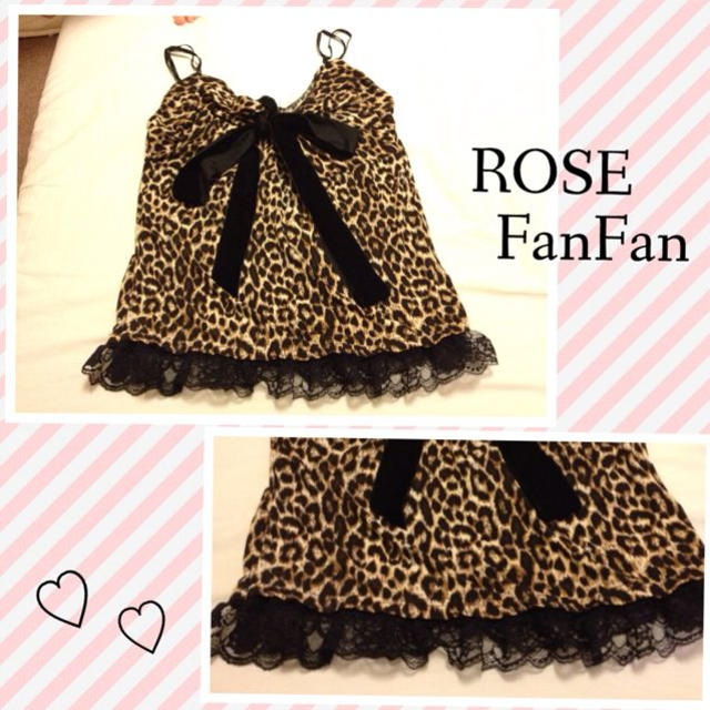 ROSE FANFAN(ローズファンファン)のヒョウ柄キャミソール レディースのトップス(キャミソール)の商品写真