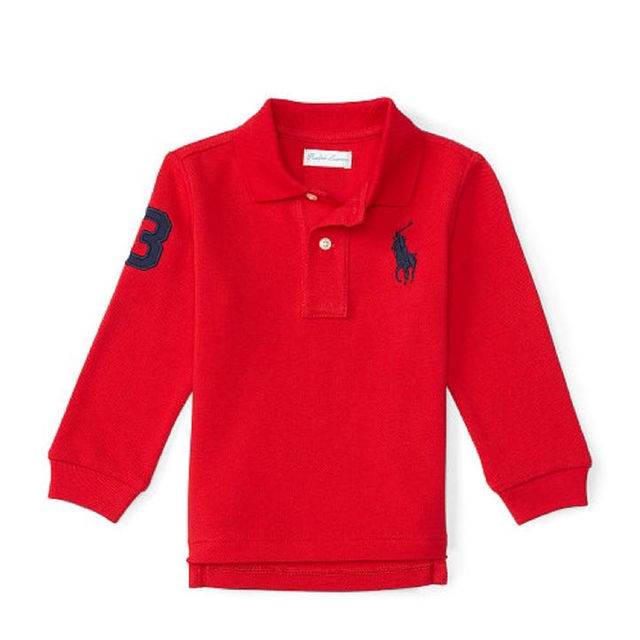 Ralph Lauren(ラルフローレン)の新品 24M ラルフローレン ビッグポニー 長袖ポロシャツ キッズ/ベビー/マタニティのベビー服(~85cm)(その他)の商品写真