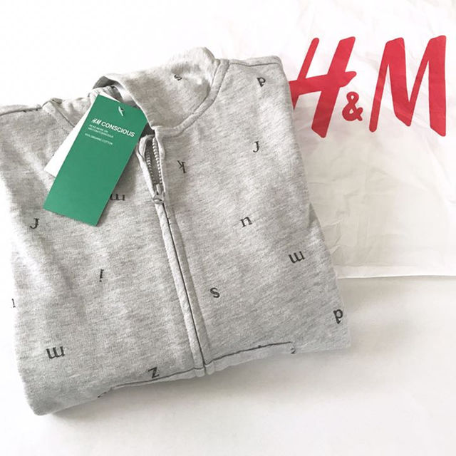 H&M(エイチアンドエム)の新品 H&M 90 スウェット パーカー カバーオール キッズ/ベビー/マタニティのベビー服(~85cm)(カバーオール)の商品写真