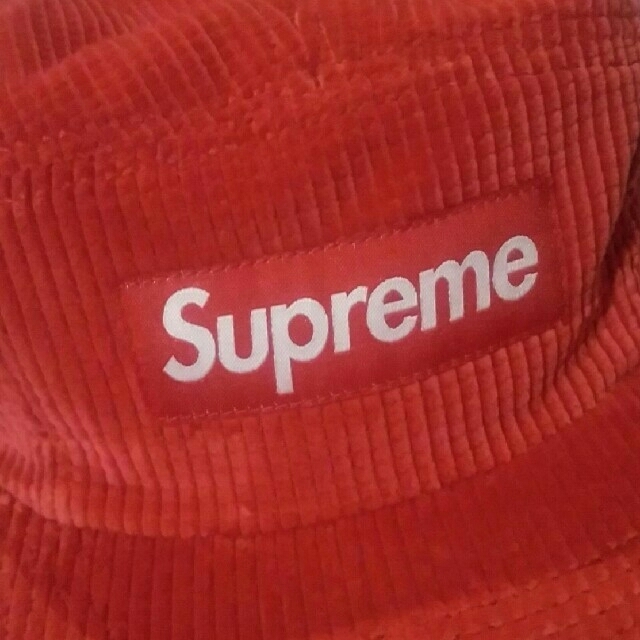 Supreme Waffle Corduroy Camp Cap  Red