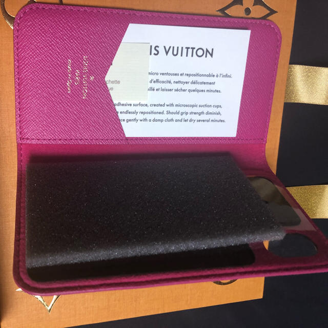 LOUIS VUITTON(ルイヴィトン)のヴィトン iPhonexカバー モノグラム フォリオ ローズ スマホ/家電/カメラのスマホアクセサリー(iPhoneケース)の商品写真