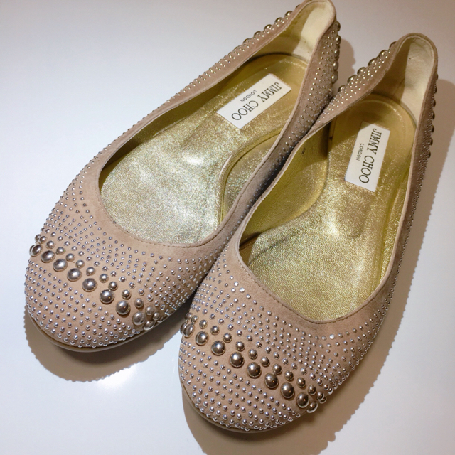 JIMMY CHOO - ジミーチュウ フラットシューズ size 36 （23cm）の通販 ...