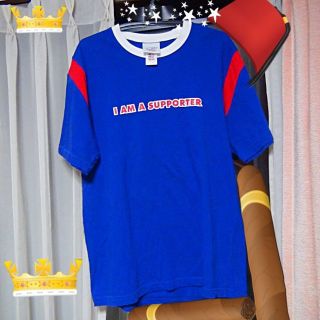 アディダス(adidas)のキリンアデダスTシャツ ホワイトブルー （L)(その他)