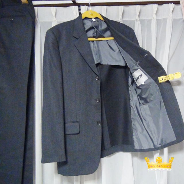 JUNのスーツ（L) 毛１００％の通販 by x-japan's shop｜ラクマ グレイ 日本製 総合2位