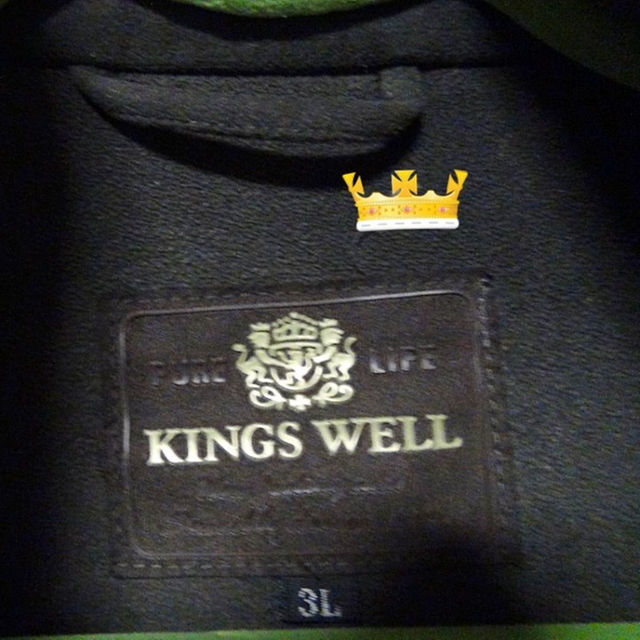 KINGS　WELLのジャンバー（３L)　グリーン メンズのジャケット/アウター(スタジャン)の商品写真