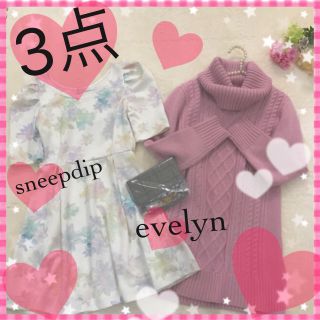 エブリン(evelyn)の💜３点💜(セット/コーデ)