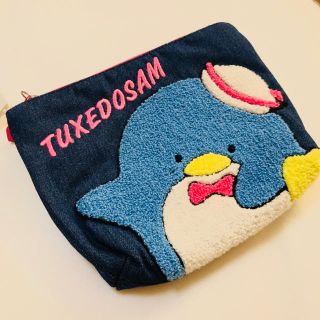 サンリオ(サンリオ)の新品//タキシードサム/デニム地 立体刺繍ポーチ(ポーチ)