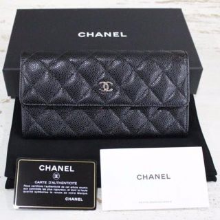 シャネル(CHANEL)の新品未使用/正規品★シャネル★キャビアスキン マトラッセ 二つ折り長財布(財布)