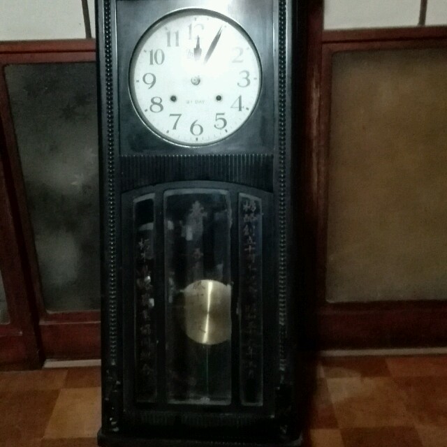 超 圧巻圧倒 大型ゼンマイ式柱時計 明治の時計の通販 By トｳｰルス Shop ラクマ