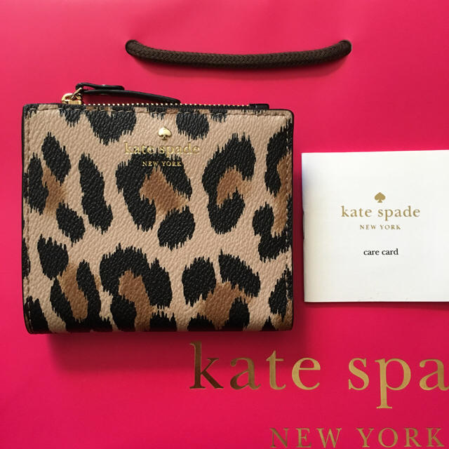 kate spade new york(ケイトスペードニューヨーク)の新品 ケイトスペード ヒョウ柄 レディースのファッション小物(財布)の商品写真
