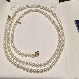 ミキモト(MIKIMOTO)の【かえる様専用】ミキモト現行品オペラパールネックレス5-5.5mm84cm(ネックレス)