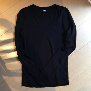 スリードッツ(three dots)の黒ロンT ジェシカ(Tシャツ(長袖/七分))