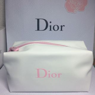 クリスチャンディオール(Christian Dior)のDIOR ポーチ ＊新品未使用 white×pink(ボディバッグ/ウエストポーチ)