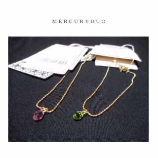 マーキュリーデュオ(MERCURYDUO)のマーキュリーデュオ ゴールド スワロフスキー ブレスレット ピンク 定価約4千円(ブレスレット/バングル)