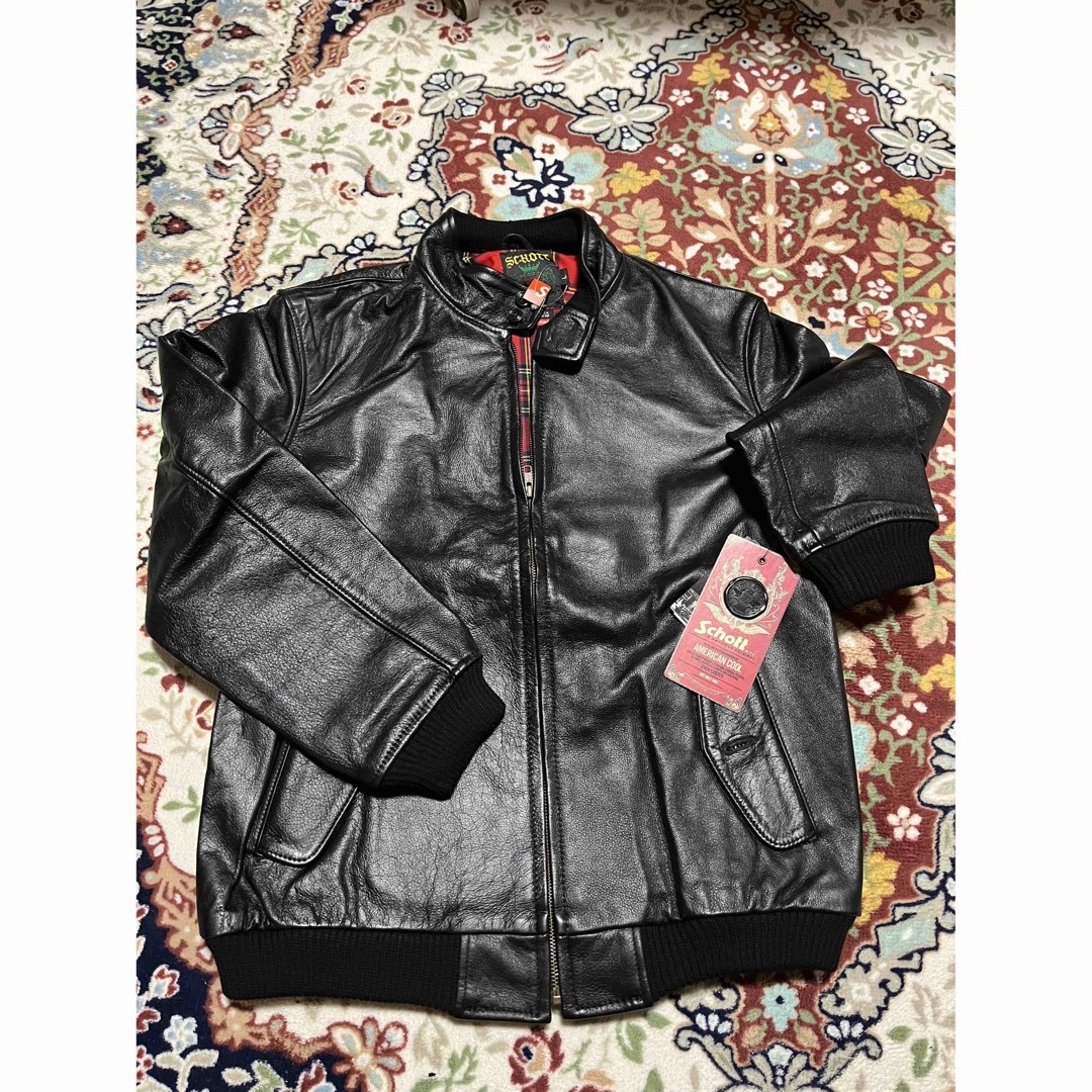 Supreme×Schott Leather Harrington Jacket