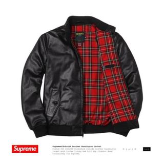 シュプリーム(Supreme)のSupreme×Schott Leather Harrington Jacket(レザージャケット)