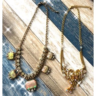 美品‼︎格安‼︎ビジュー★ネックレスset❤︎(ネックレス)