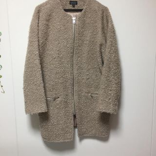 トップショップ(TOPSHOP)のTOPSHOP＊ノーカラーコート＊美品(ノーカラージャケット)