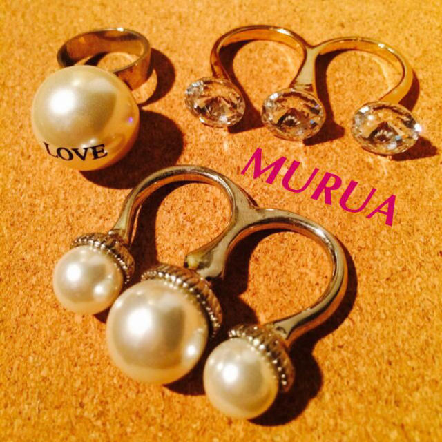 MURUA(ムルーア)のMURUA☆リングセット☆ レディースのアクセサリー(リング(指輪))の商品写真