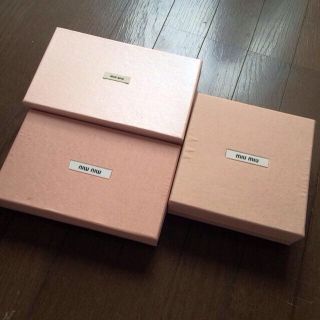 ミュウミュウ(miumiu)のmiu miu box 3つSET♡(その他)