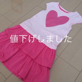 ジンボリー(GYMBOREE)のクレイジー8  ワンピース（ハート）(ワンピース)