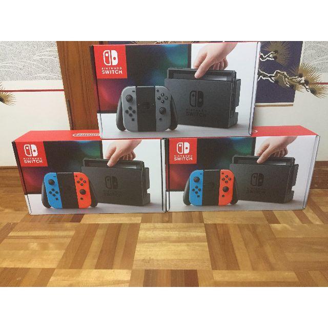 Nintendo Switch - ニンテンドースイッチ ネオン二台　 グレー1台