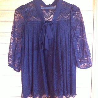 ジルスチュアート(JILLSTUART)のジル☆黒レーストップス(カットソー(半袖/袖なし))