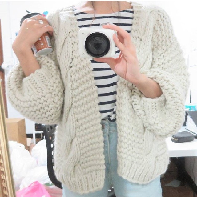 TODAYFUL - f.dom♡完売ハンドメイドニットカーディガン美品の通販 by ...