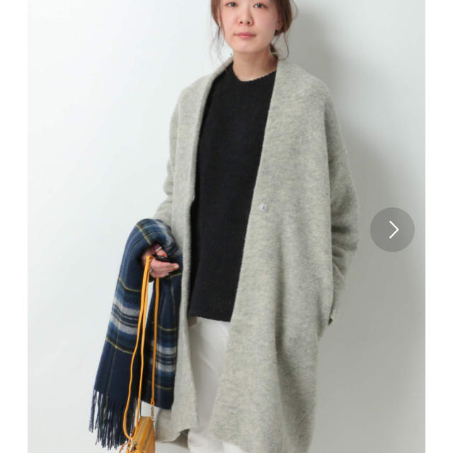 ikka(イッカ)のikka スライパーVネックコート レディースのジャケット/アウター(ロングコート)の商品写真