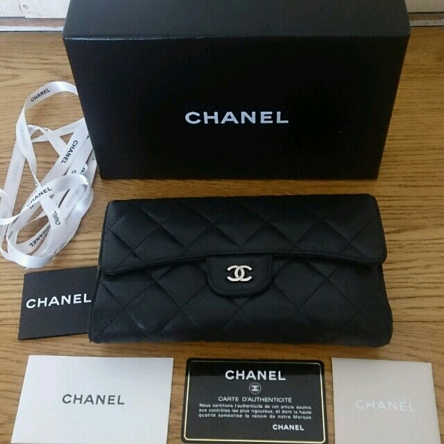 CHANEL(シャネル)の最終お値下げ！正規品★シャネル★マトラッセラムスキン 長財布 良品 レディースのファッション小物(財布)の商品写真