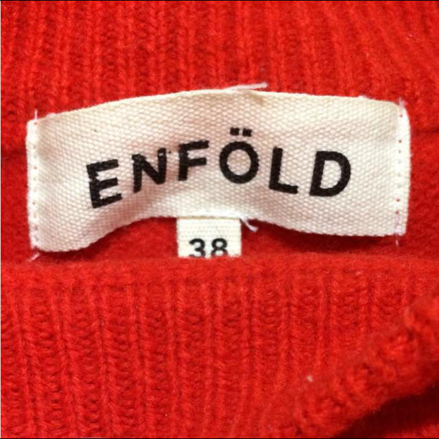 ENFOLD(エンフォルド)の☆ENFOLD プルオーバー 38 レッド☆ レディースのトップス(ニット/セーター)の商品写真