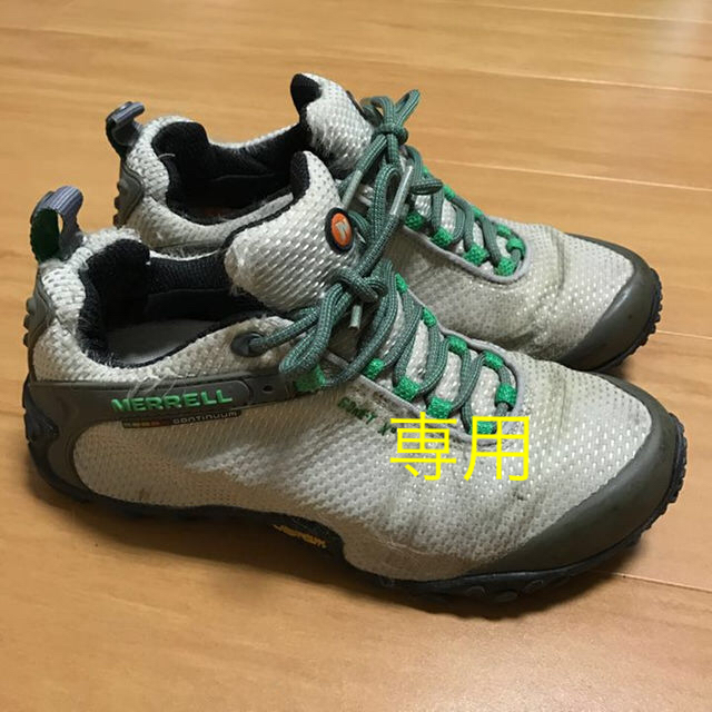 MERRELL(メレル)のメレル カメレオン  US7 24.5cm スニーカー 白 緑 レディースの靴/シューズ(スニーカー)の商品写真