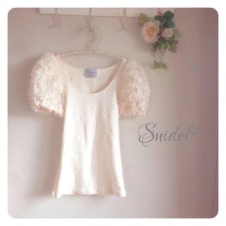 スナイデル(SNIDEL)のスナイデル♡袖バラレーストップス♡(カットソー(半袖/袖なし))