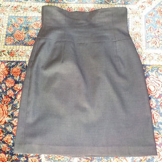 クレイサス(CLATHAS)の値下げ日本製クレイサスの３６サイズ ダークグレイのハイウェストタイトスカート(その他)