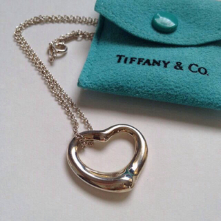 Tiffany & Co. - ティファニーオープンハートネックレスMの通販 by