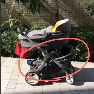 ストッケ(Stokke)のストッケ クルージ ジブリングシート  ブラックメラーンジ(ベビーカー/バギー)