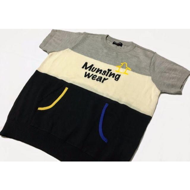 Munsingwear(マンシングウェア)のデサント【Munsingwear】マンシングウェアL　薄手ニット　美品 レディースのトップス(ニット/セーター)の商品写真