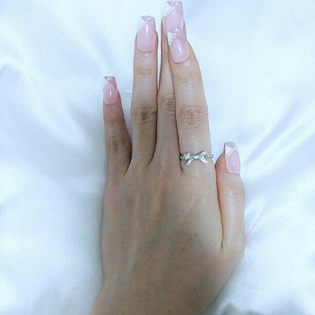 Vendome Aoyama(ヴァンドームアオヤマ)のヴァンドーム青山 ダイヤモンド リング 18金 wg 正規品 本物 宝石 レディースのアクセサリー(リング(指輪))の商品写真