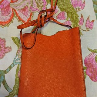 エルメス(Hermes)のエルメスオレンジポシエット 本物美品(その他)