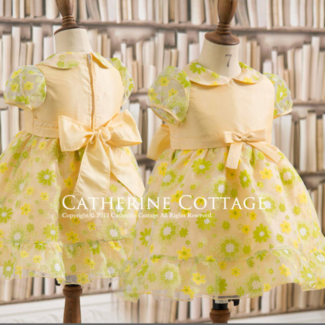 Catherine Cottage(キャサリンコテージ)のベビードレス 80  黄色 キッズ/ベビー/マタニティのベビー服(~85cm)(セレモニードレス/スーツ)の商品写真
