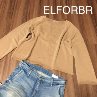 エルフォーブル(ELFORBR)のmaity様専用☆ELFORBR スウェット カーキブラウン M(トレーナー/スウェット)