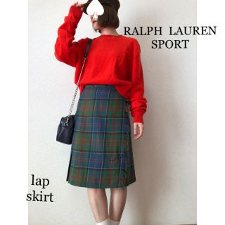 ポロラルフローレン(POLO RALPH LAUREN)のラルフローレンスポーツ♡タータンチェックプリーツ巻きスカート(ひざ丈スカート)